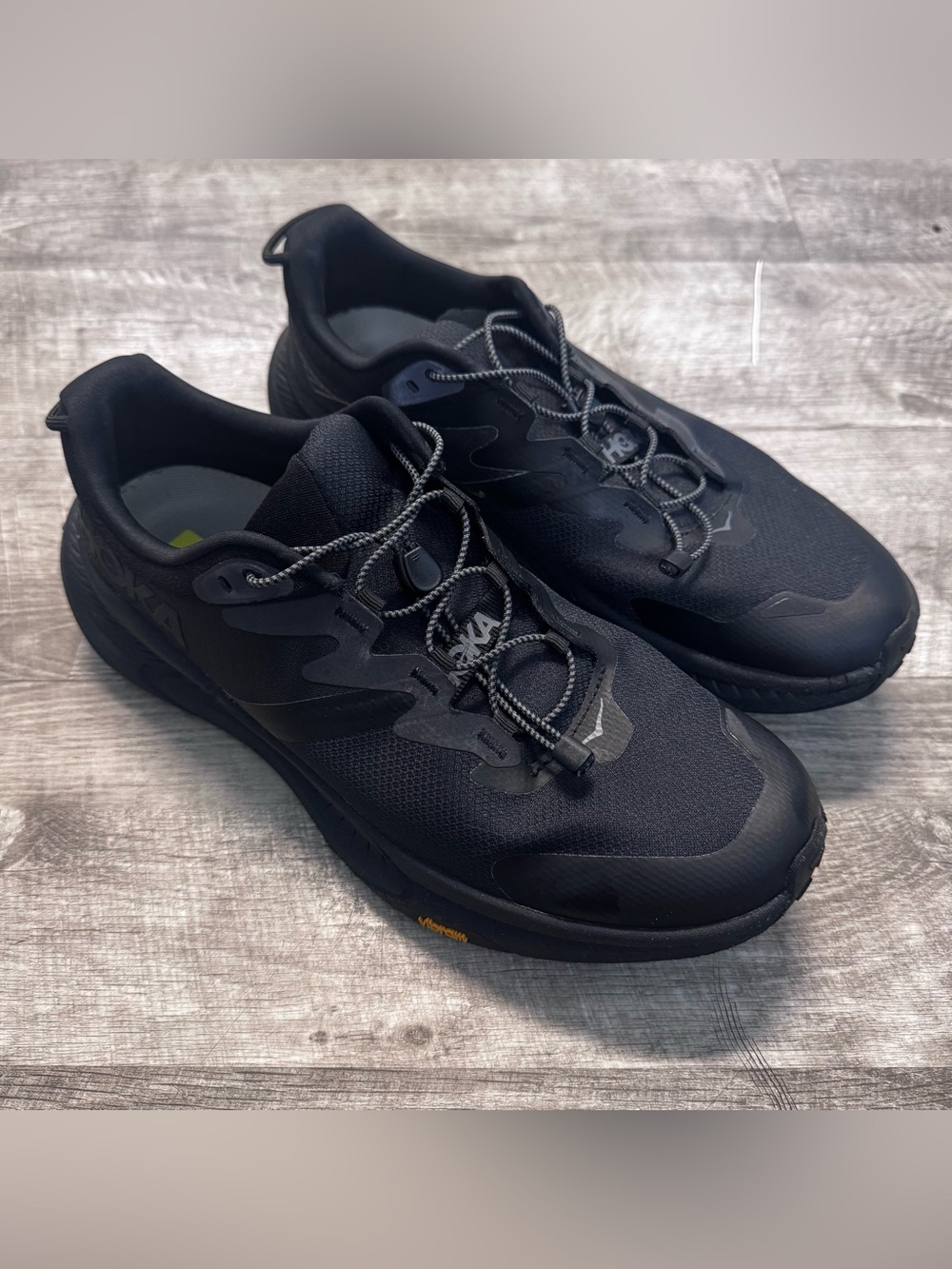 Hoka Transport Triple Black Gore Tex Sneakers Mens Sz. 10.5D